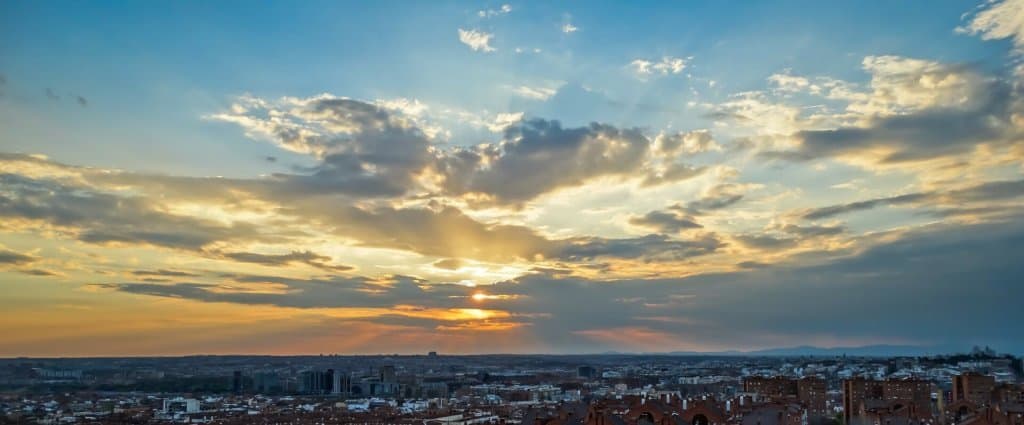 coucher de soleil madrid