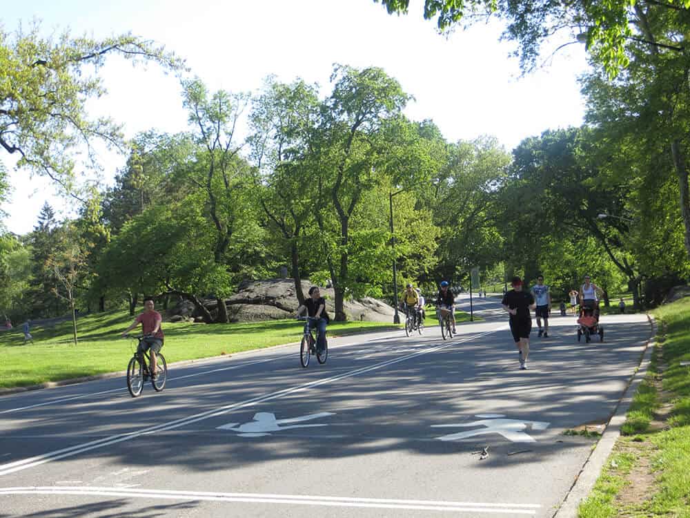 velos dans Central Park